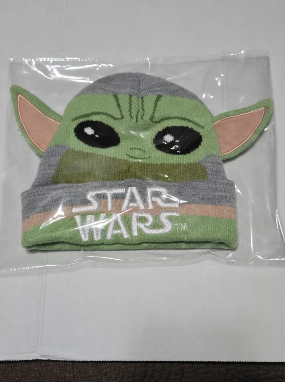 Star Wars The Mandalorian Grogu BabyYoda Beanie Hat Boys and Girls, os